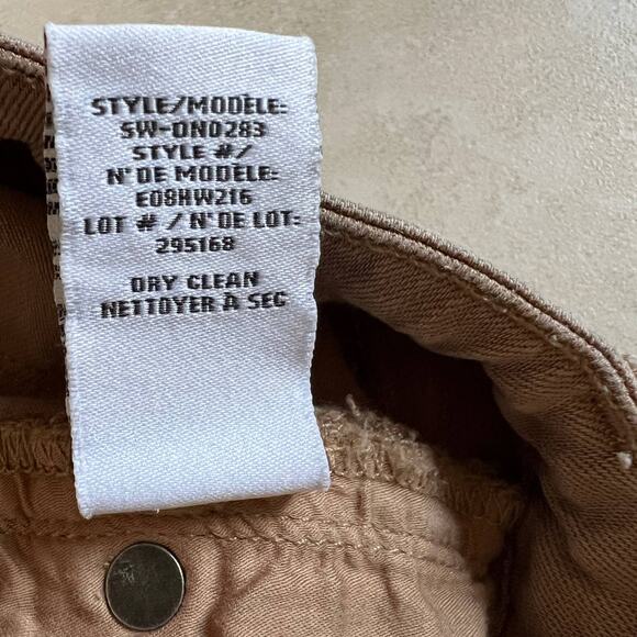 Helmut Lang Tan Light Brown Skinny Jeans USA Made Size 28 - Picture 10 of 10